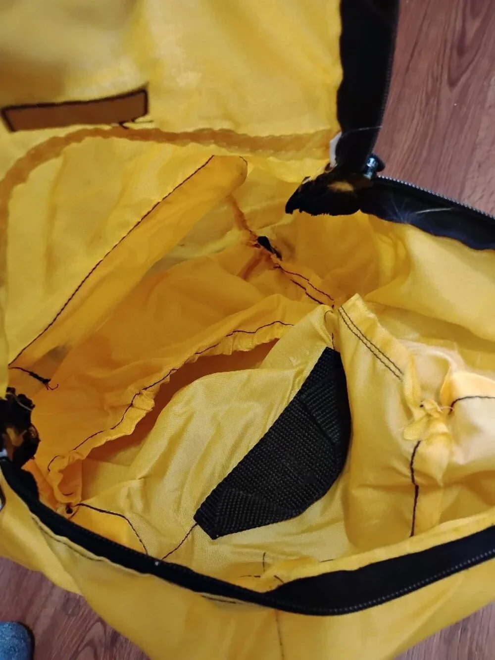 Vintage Mi-Bag Nylon Backpack Yellow USA